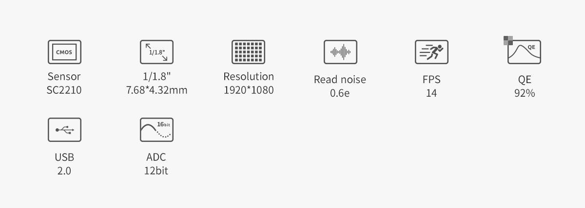   The ASI2600MC Duo combines imaging and guiding sensors in one compact body. The main sensor is the Sony IMX571 coming with a native 16-bit ADC,14stops dynamic range, and a 3.76um square pixel array.  [EN]  