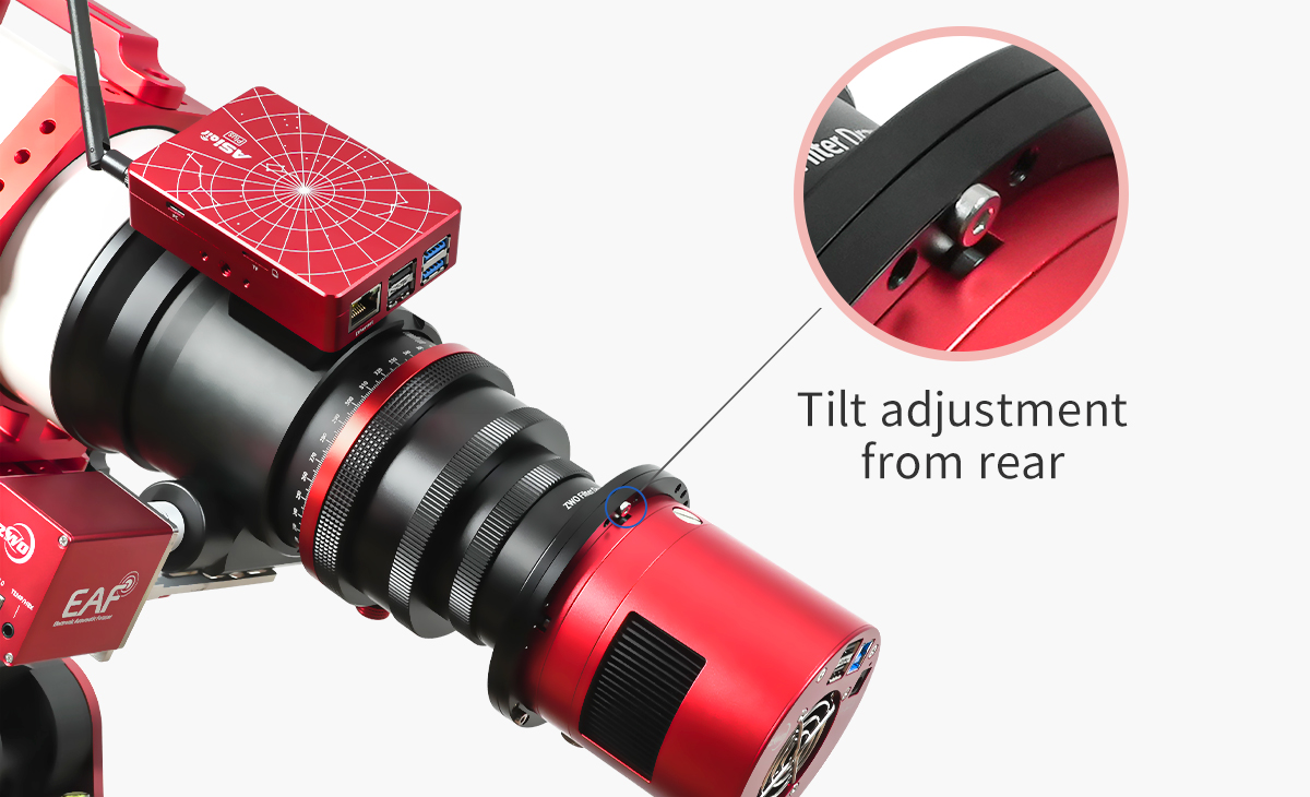   The ASI2600MC Duo combines imaging and guiding sensors in one compact body. The main sensor is the Sony IMX571 coming with a native 16-bit ADC,14stops dynamic range, and a 3.76um square pixel array.  [EN]  