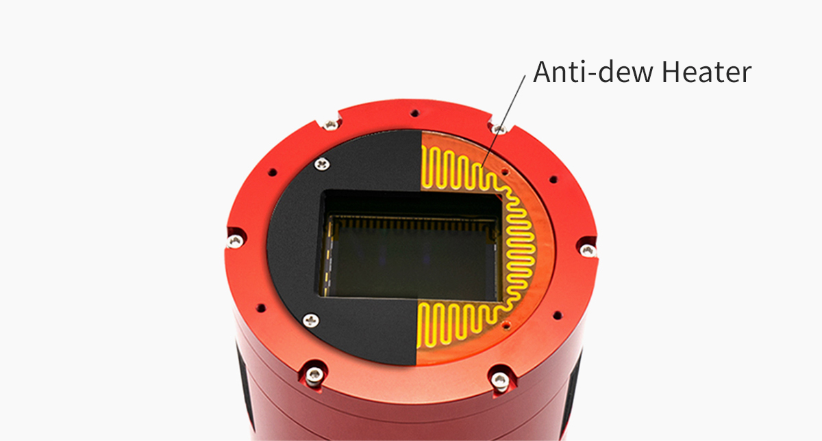   The ASI2600MC Duo combines imaging and guiding sensors in one compact body. The main sensor is the Sony IMX571 coming with a native 16-bit ADC,14stops dynamic range, and a 3.76um square pixel array.  [EN]  