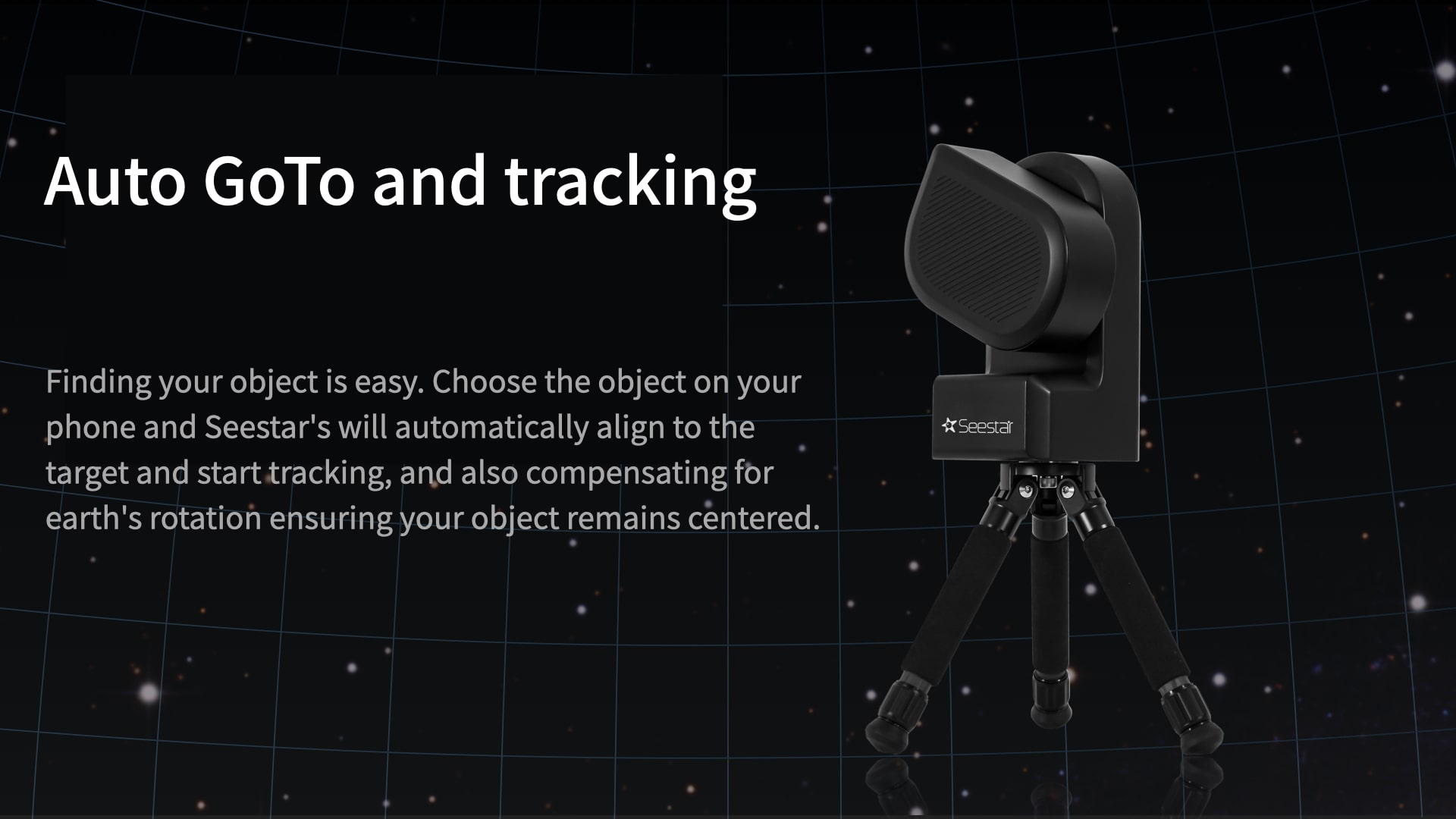  Il seestar 50 è un telescopio digitale che permette di godersi le bellezze dello spazio profondo con facilità, tutto in un unico compatto strumento. 